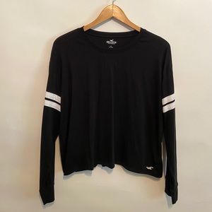 🌵Hollister Oversized Varsity Stripe Top